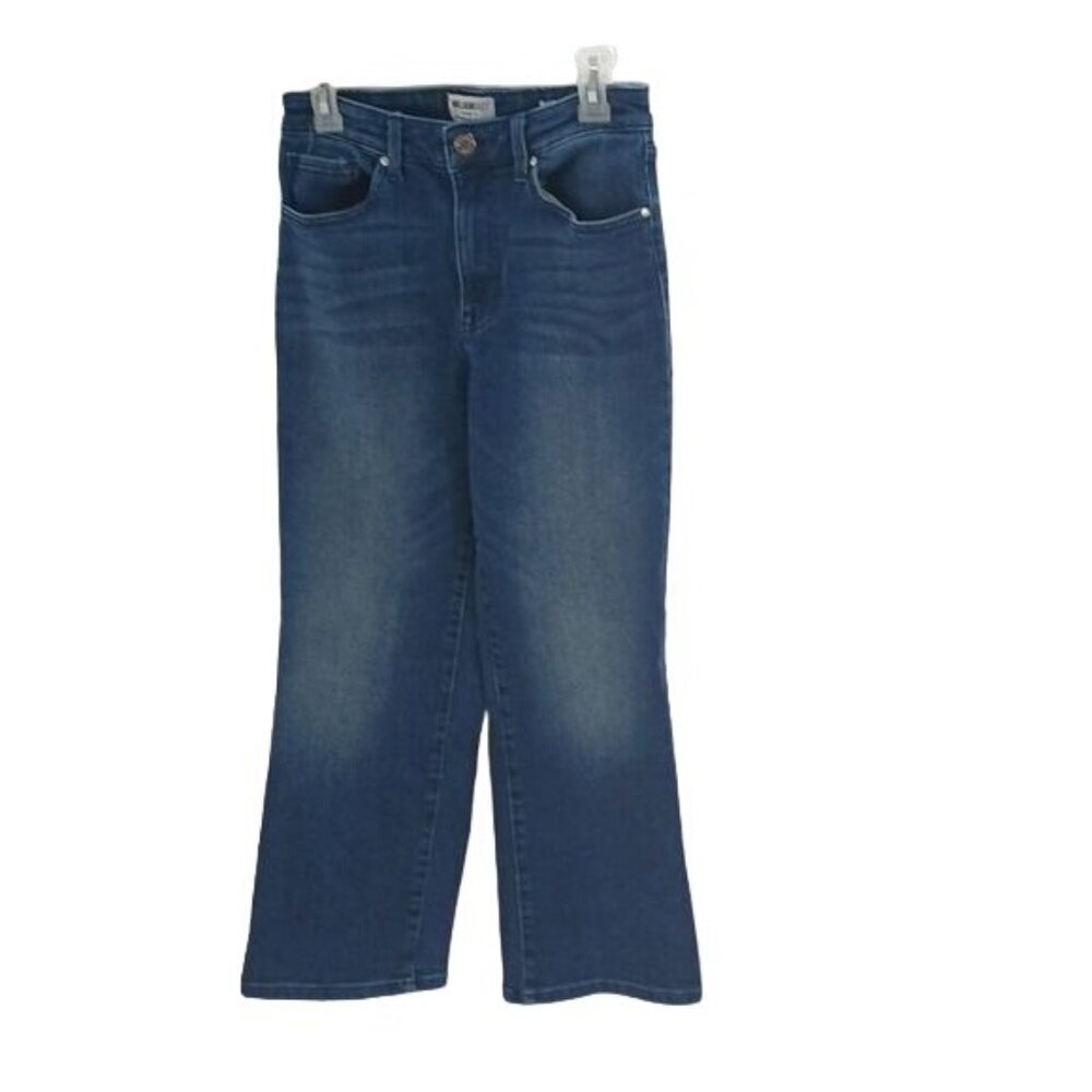 William Rast Womens Size 28 Jeans Blue Super High Rise Flare Crop Denim Pants
